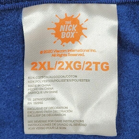 Nickelodeon Hey Arnold Halloween Blue Hoodie, Men's 2XL - Picture 9 of 13